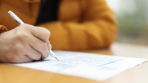 Answering exam questions